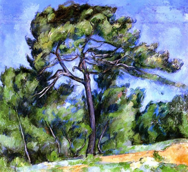Main Product Photo of The Great Pine Painting by Paul Cezanne