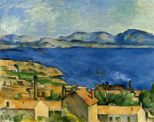 The Gulf of Marseille Seen from L'Estaque painting by Paul Cezanne