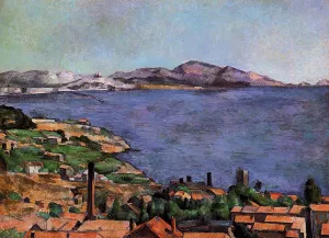 The Gulf of Marseilles Seen from L'Estaque painting by Paul Cezanne
