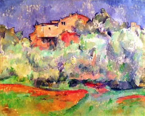 The House at Bellevue by Paul Cezanne - Oil Painting Reproduction