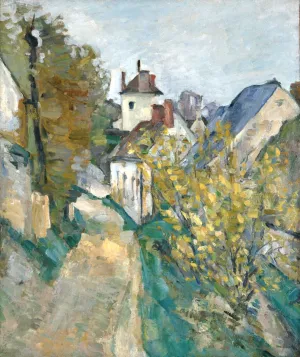The House of Dr Gachet in Auvers-sur-Oise by Paul Cezanne - Oil Painting Reproduction