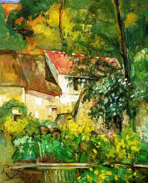 The House of Pere Lacroix in Auvers II by Paul Cezanne Oil Painting