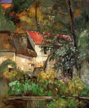 The House of Pere Lacroix in Auvers painting by Paul Cezanne