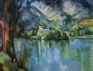 The Lac d'Annecy Oil painting by Paul Cezanne