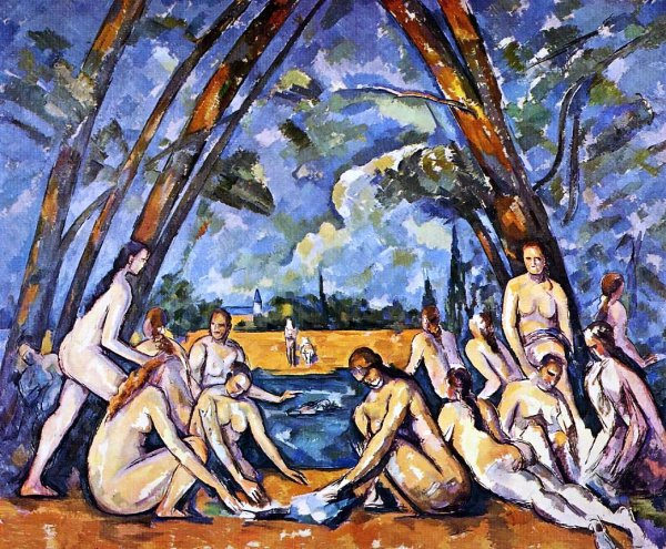 Main Product Photo of The Large Bathers 3 Painting by Paul Cezanne