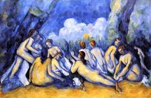 The Large Bathers 4 by Paul Cezanne Oil Painting