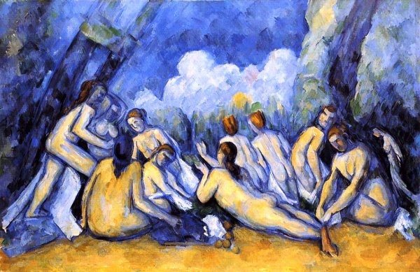 Main Product Photo of The Large Bathers 4 Painting by Paul Cezanne