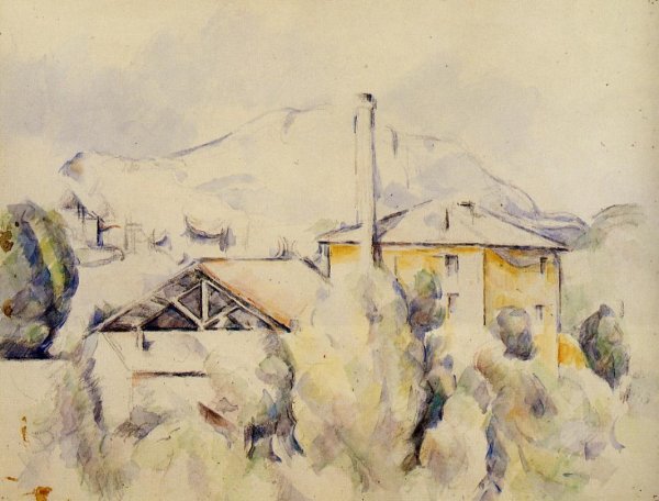 Main Product Photo of The Lime Kiln Aka The Mill At The Pont Des Trois Sautets Painting by Paul Cezanne