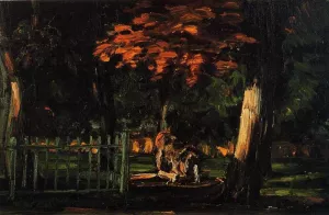 The Lion and the Basin at Jas de Bouffan by Paul Cezanne Oil Painting