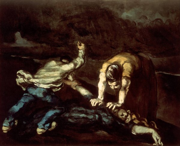 The Murder by Paul Cezanne - Hand-Painted Oil Painting Reproduction
