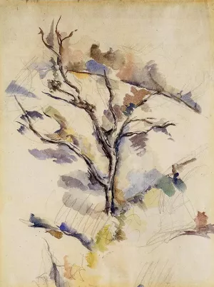 The Oak Tree by Paul Cezanne Oil Painting