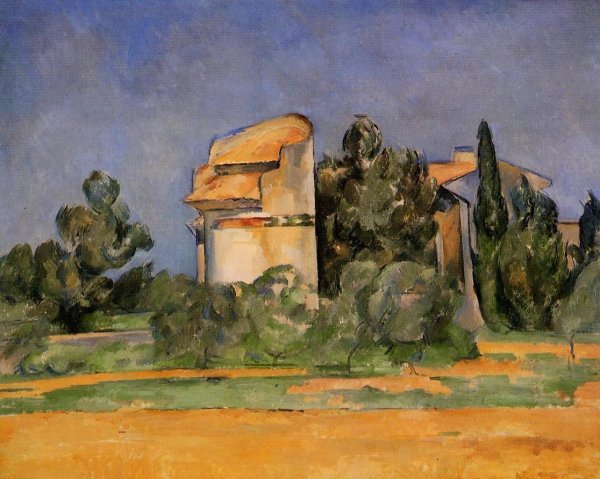 Main Product Photo of The Pigeon Tower at Bellevue Painting by Paul Cezanne