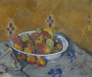 The Plate of Apples by Paul Cezanne Oil Painting