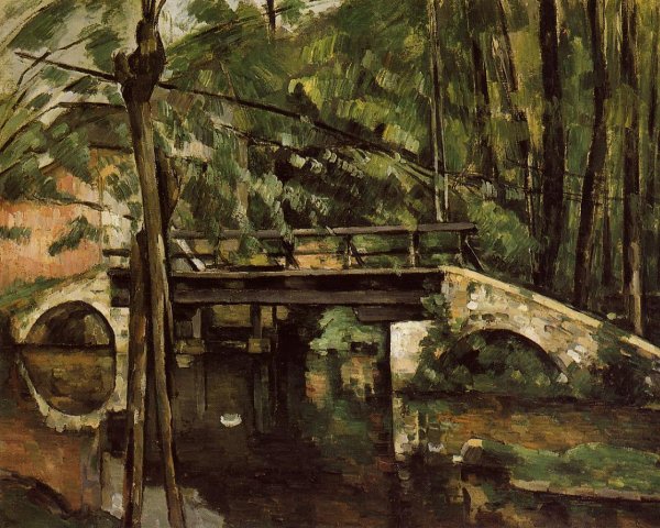 Main Product Photo of The Pont de Maincy Painting by Paul Cezanne