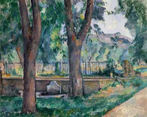 The Pool at Jas de Bouffan by Paul Cezanne Oil Painting