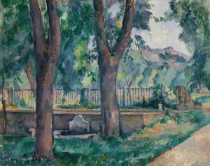 The Pool at Jas de Bouffan by Paul Cezanne Oil Painting