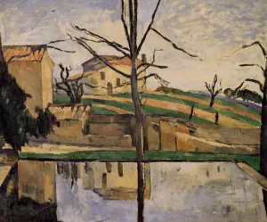 The Pool at Jas de Bouffan by Paul Cezanne - Oil Painting Reproduction