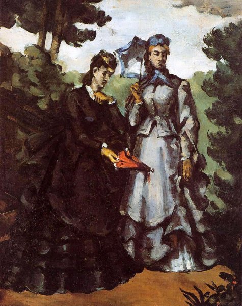 Main Product Photo of The Promenade Painting by Paul Cezanne