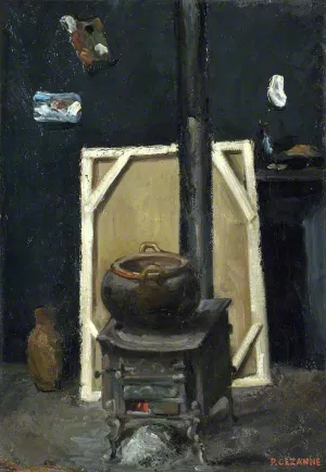 The Stove in the Studio by Paul Cezanne - Oil Painting Reproduction