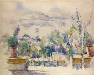 The Terrace at the Garden at Les Lauves by Paul Cezanne Oil Painting