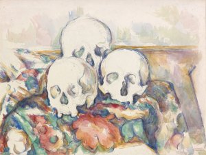 The Three Skulls by Paul Cezanne Oil Painting