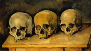The Three Skulls by Paul Cezanne - Oil Painting Reproduction