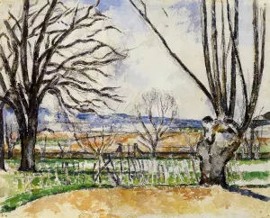 The Trees of Jas de Bouffan in Spring by Paul Cezanne Oil Painting