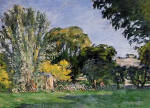 The Trees of Jas de Bouffan by Paul Cezanne - Oil Painting Reproduction