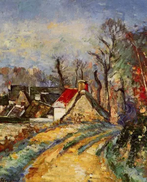 The Turn in the Road at Auvers by Paul Cezanne - Oil Painting Reproduction