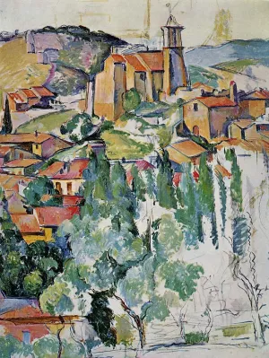 The Village of Gardanne painting by Paul Cezanne