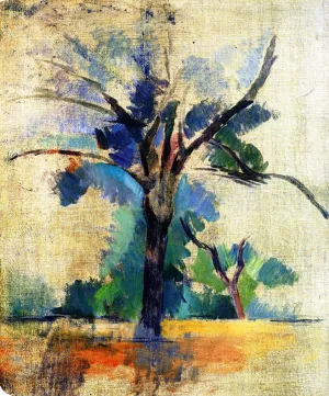 Trees by the Water 2 painting by Paul Cezanne