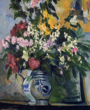 Two Vases of Flowers by Paul Cezanne Oil Painting