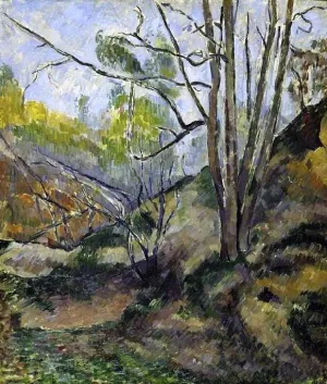 Undergrowth painting by Paul Cezanne