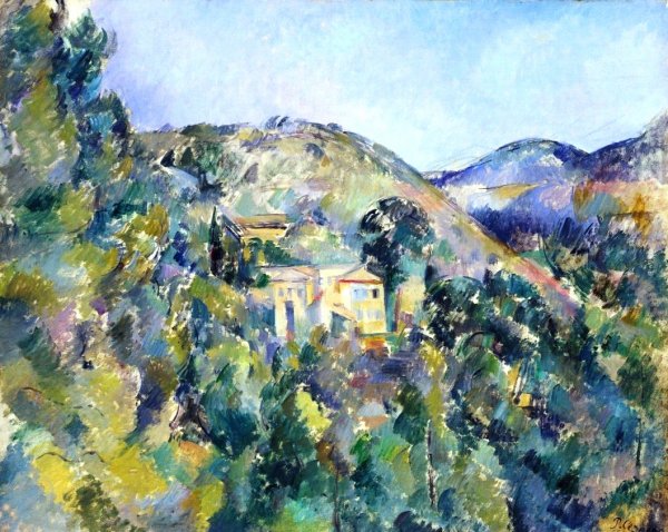 Main Product Photo of View of the Domaine Saint-Joseph Painting by Paul Cezanne