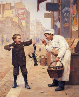 I Told You So by Paul Charles Chocarne-Moreau Oil Painting