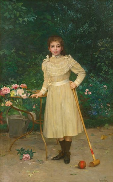 Main Product Photo of Ready To Play  Painting by Paul Charles Chocarne-Moreau