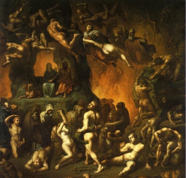 Main Product Photo of Dante's Inferno Painting by Paul Chenavard