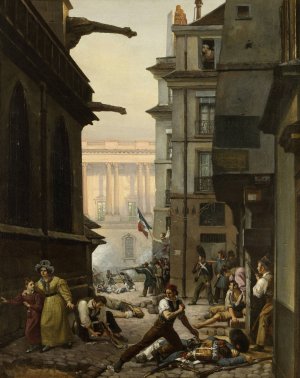 episode du 29 juillet 1830, au matin by Paul Claude-Michel Carpentier Oil Painting