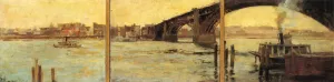 A View of St. Louis A Triptych painting by Paul Cornoyer