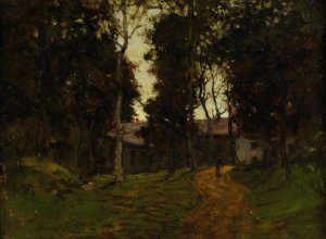 The Old Inn by Paul Cornoyer Oil Painting
