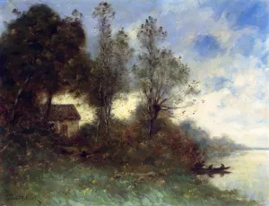 Crossing by Boat by Paul-Desire Trouillebert Oil Painting
