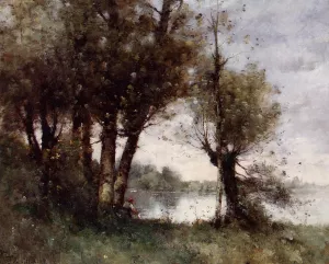 The Banks of the Vienne by Paul-Desire Trouillebert Oil Painting