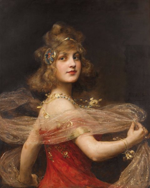 Salome  by Paul De La Boulaye - Hand-Painted Oil Painting Reproduction