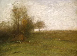 Landscape at Feu de Broussailles by Paul De Longpre - Oil Painting Reproduction