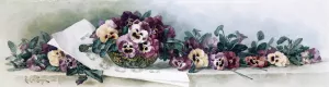 Pansy Waltz Oil painting by Paul De Longpre