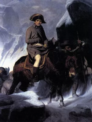 Bonaparte Crossing the Alps painting by Paul Delaroche