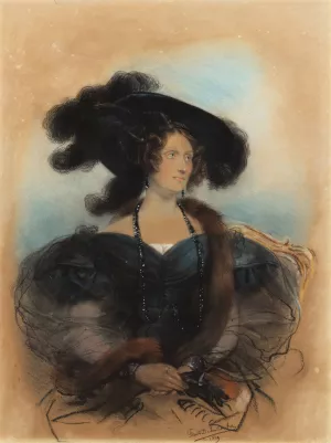 Jane Jarvis Oil painting by Paul Delaroche