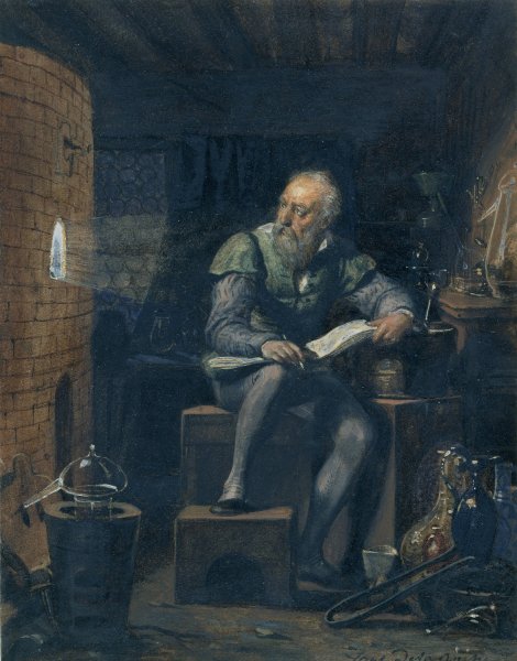 Palissy in his Workshop  by Paul Delaroche - Hand-Painted Oil Painting Reproduction