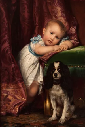 Portrait Of Horace Delaroche by Paul Delaroche Oil Painting