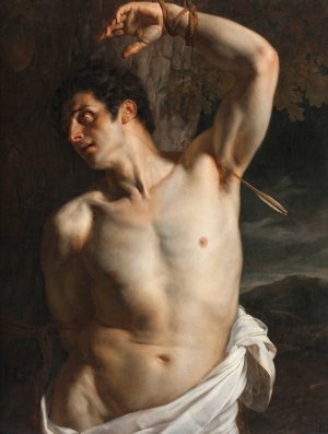 Saint Sebastian by Paul Delaroche Oil Painting